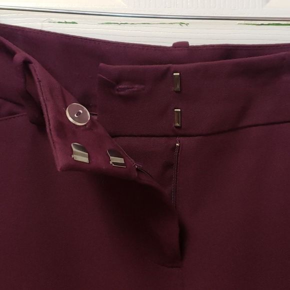Target 💟 Stretchable Burgandy Pants Size 6 - Picture 11 of 13